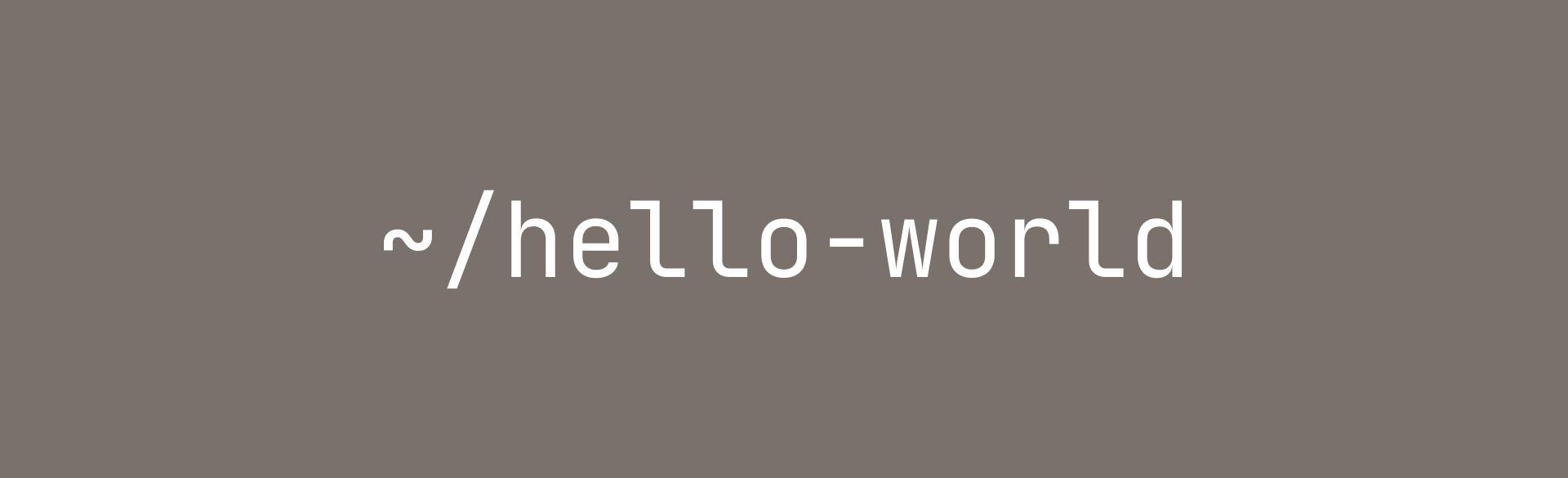 Hello World 👀